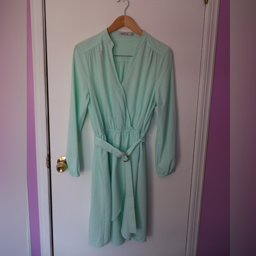 Flowy belted JustFab dress